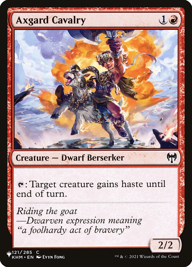 Axgard Cavalry, The List · khm-121