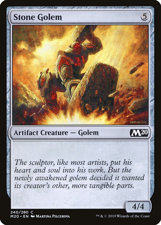 Stone Golem, Core Set 2020 · 240/280