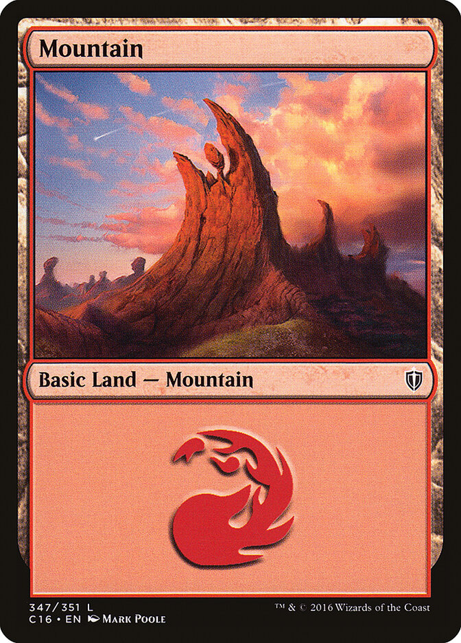 Mountain, Commander 2016 · 347/351