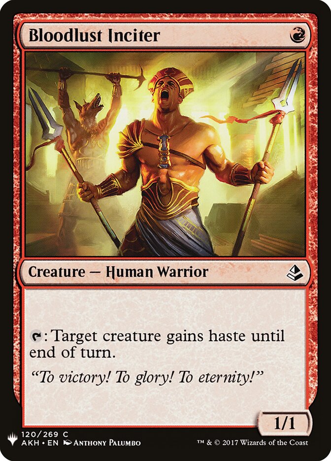 Bloodlust Inciter, The List · akh-120
