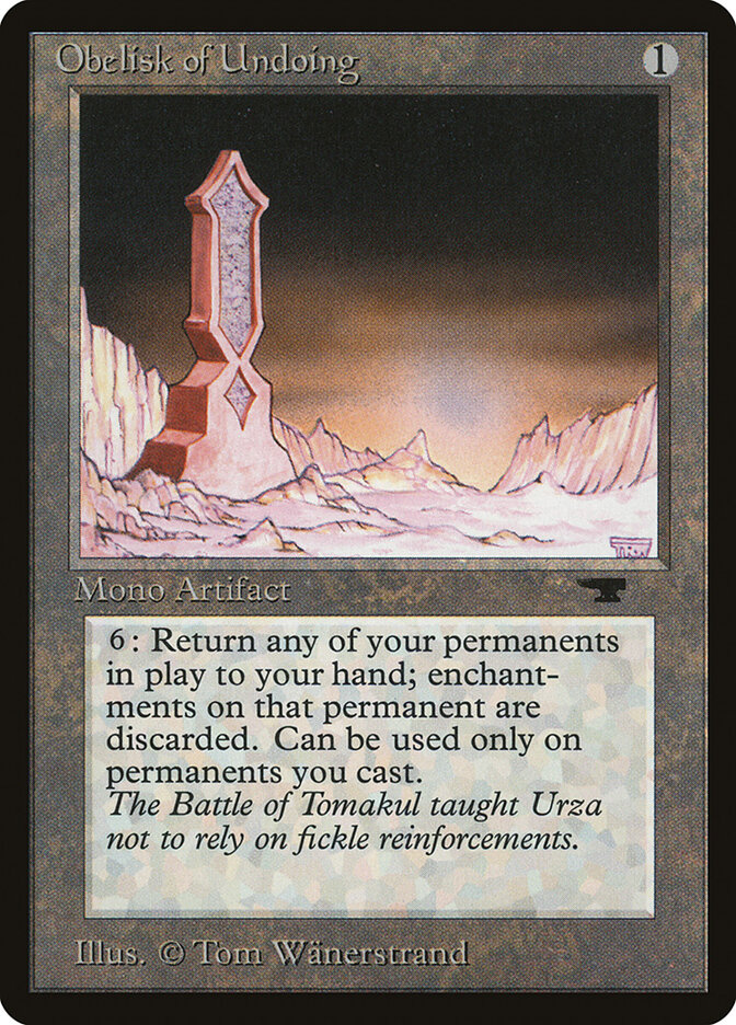 Obelisk of Undoing, Antiquities · 58