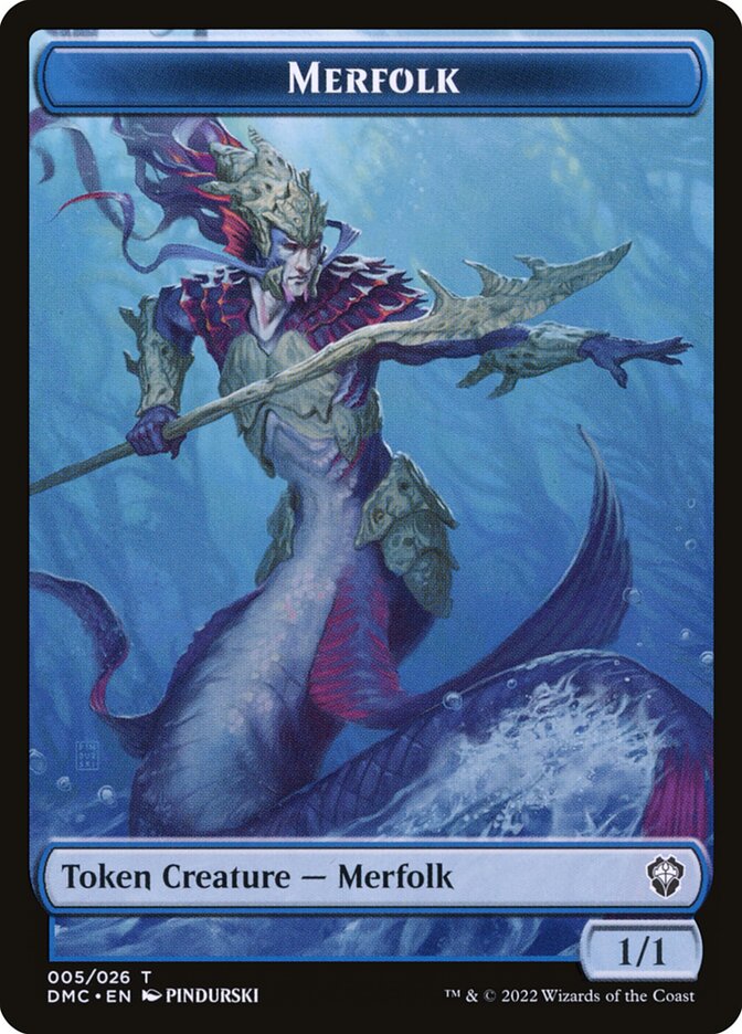 Merfolk, Dominaria United Tokens · 005