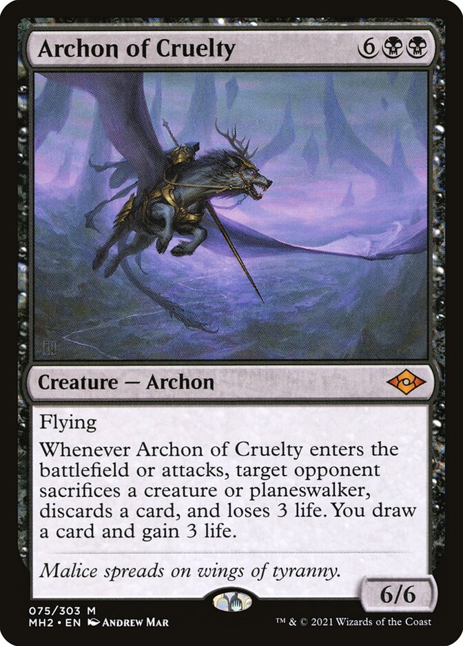 Archon of Cruelty, Modern Horizons 2 · 075/303