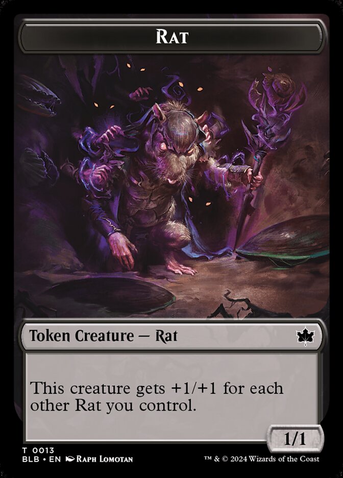 Rat, Bloomburrow Tokens · 0013