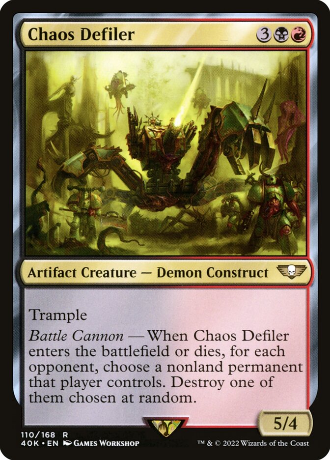 Chaos Defiler, Warhammer 40,000 Commander · 110/617