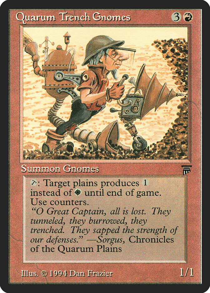 Quarum Trench Gnomes, Legends · 162