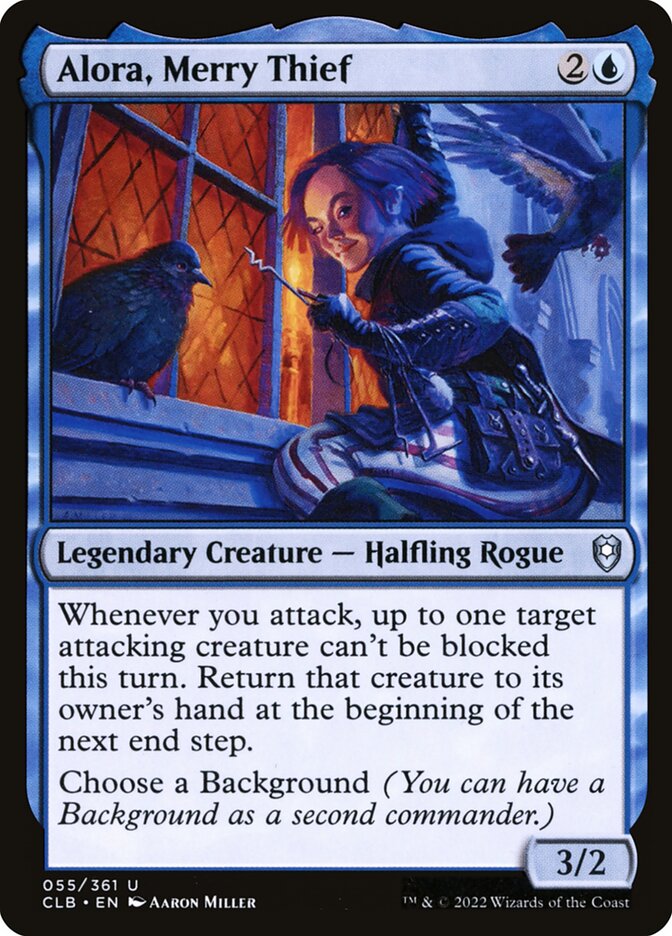 Alora, Merry Thief, Commander Legends: Battle for Baldur's Gate · 055/361
