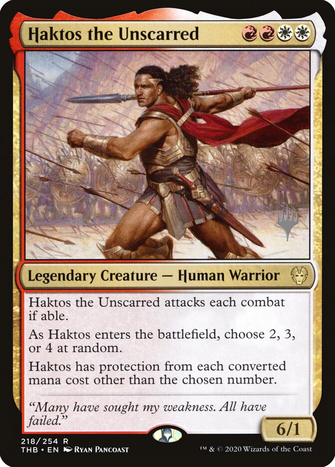 Haktos the Unscarred, Theros Beyond Death Promos · 218/254
