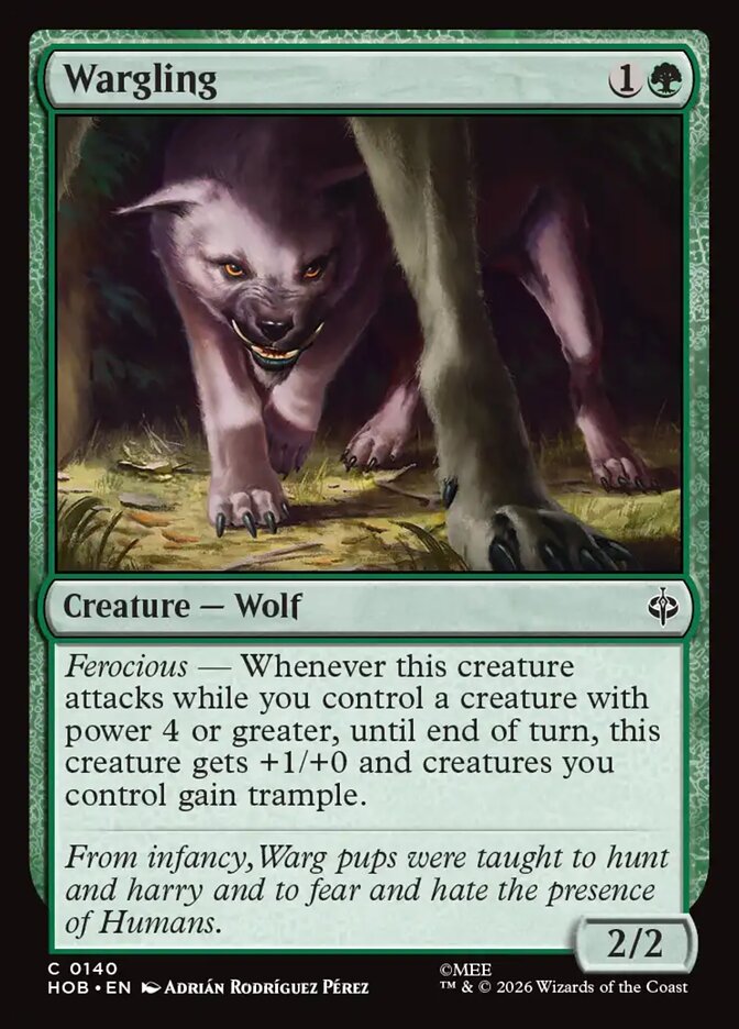 Wargling, The Hobbit · 0140