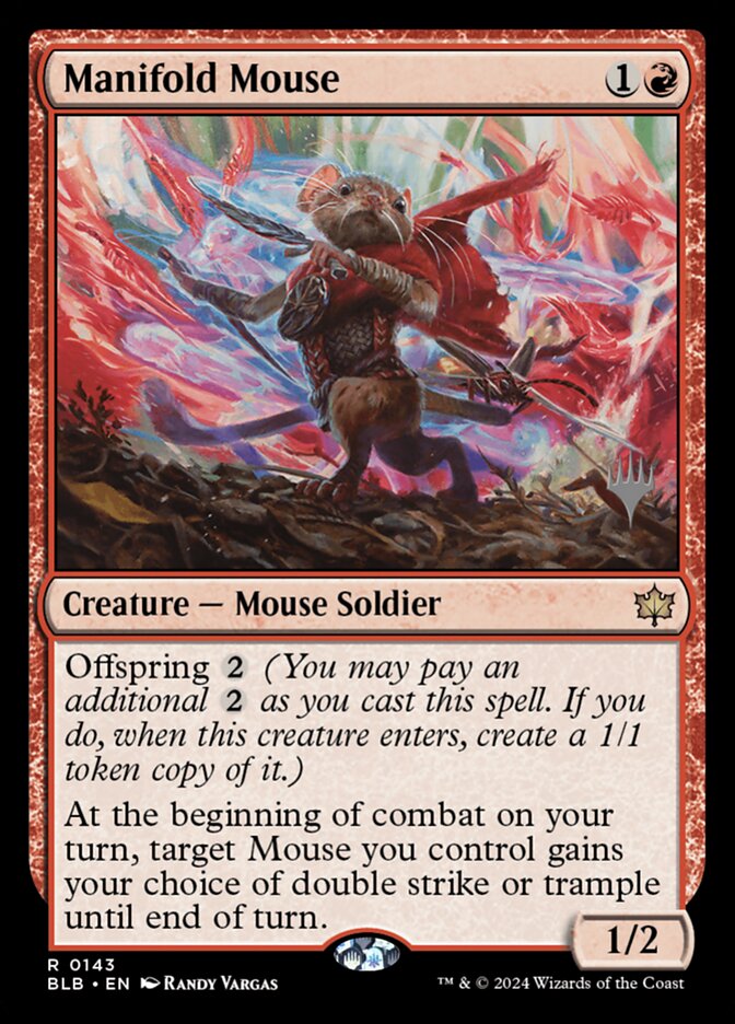 Manifold Mouse, Bloomburrow Promos · 0143