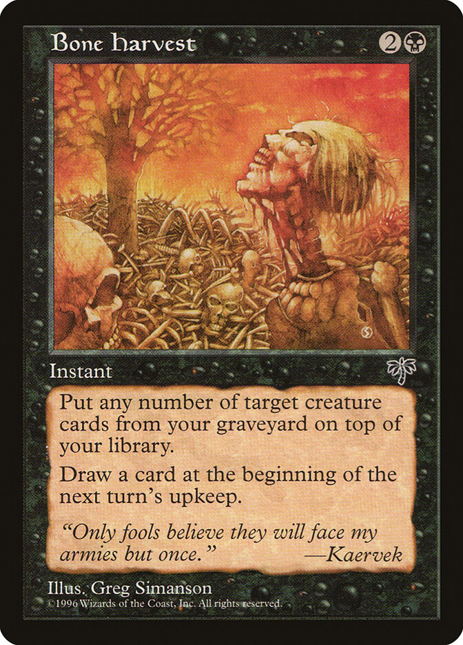 Bone Harvest, Mirage · 108