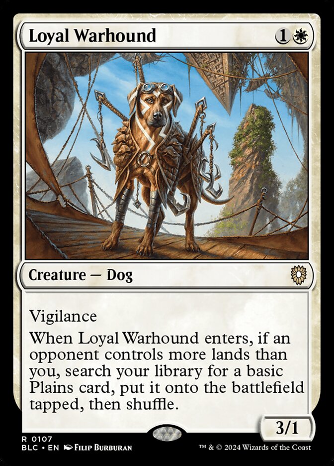 Loyal Warhound, Bloomburrow Commander · 0107