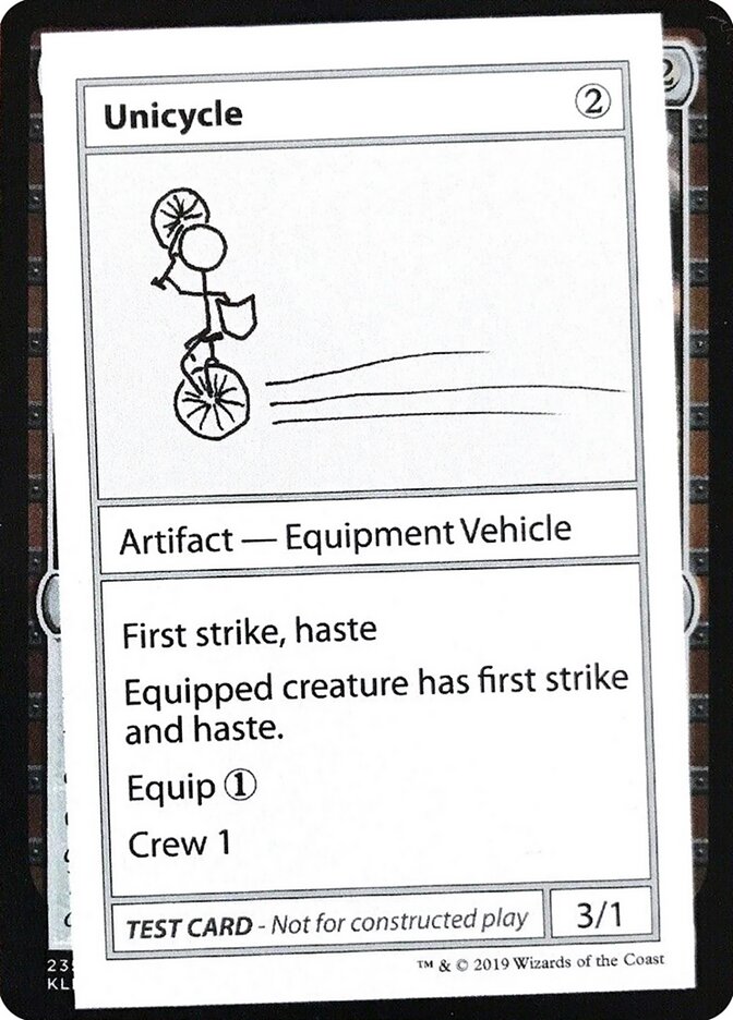 Unicycle, Mystery Booster Playtest Cards 2021 · 110/121