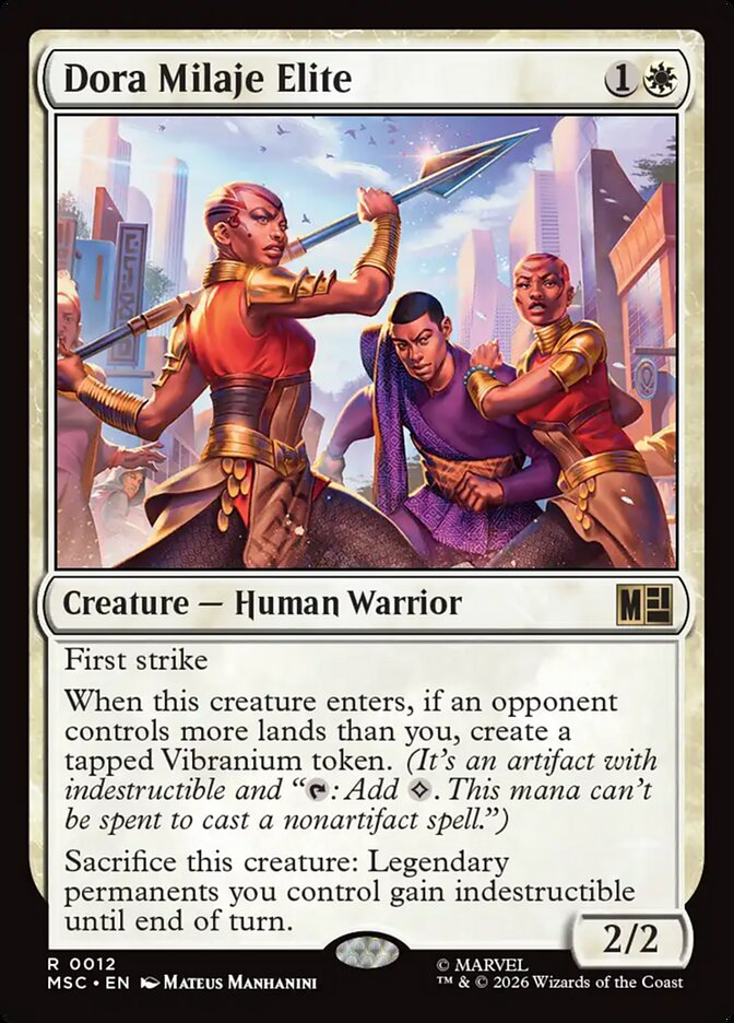 Dora Milaje Elite, Marvel Super Heroes Commander · 0012