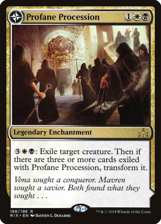 Profane Procession // Tomb of the Dusk Rose, Rivals of Ixalan · 166/196