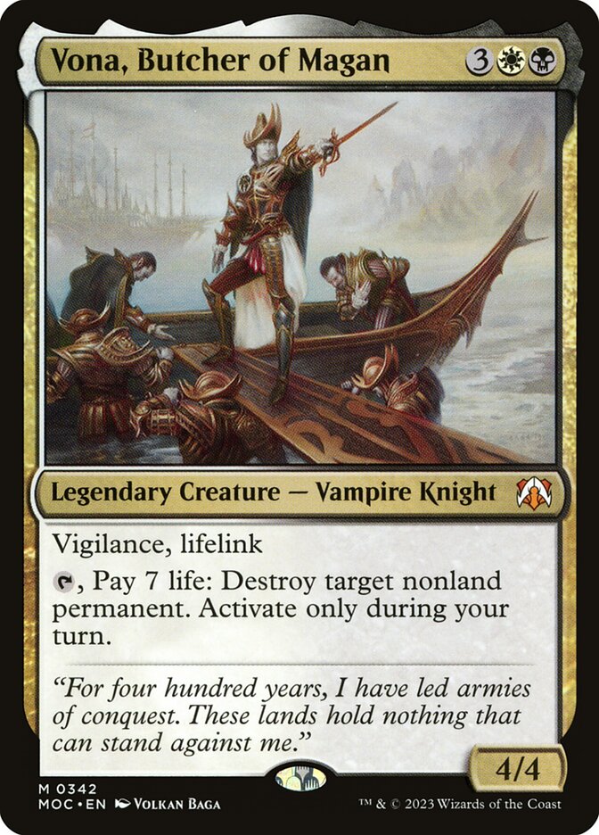 Vona, Butcher of Magan, March of the Machine Commander · 0342