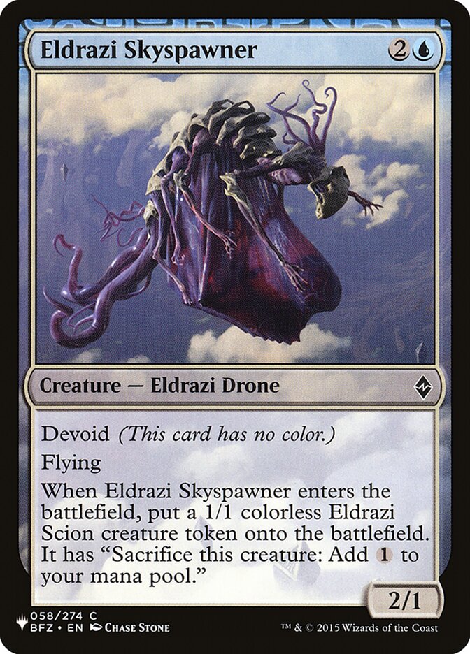 Eldrazi Skyspawner, The List · bfz-58