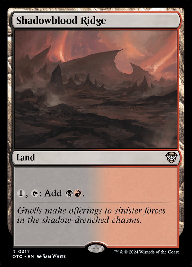 Shadowblood Ridge, Outlaws of Thunder Junction Commander · 0317