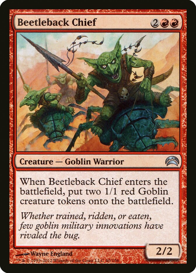 Beetleback Chief, Planechase 2012 · 40/156