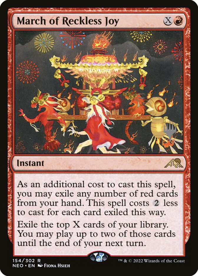 March of Reckless Joy, Kamigawa: Neon Dynasty Promos · 154/302