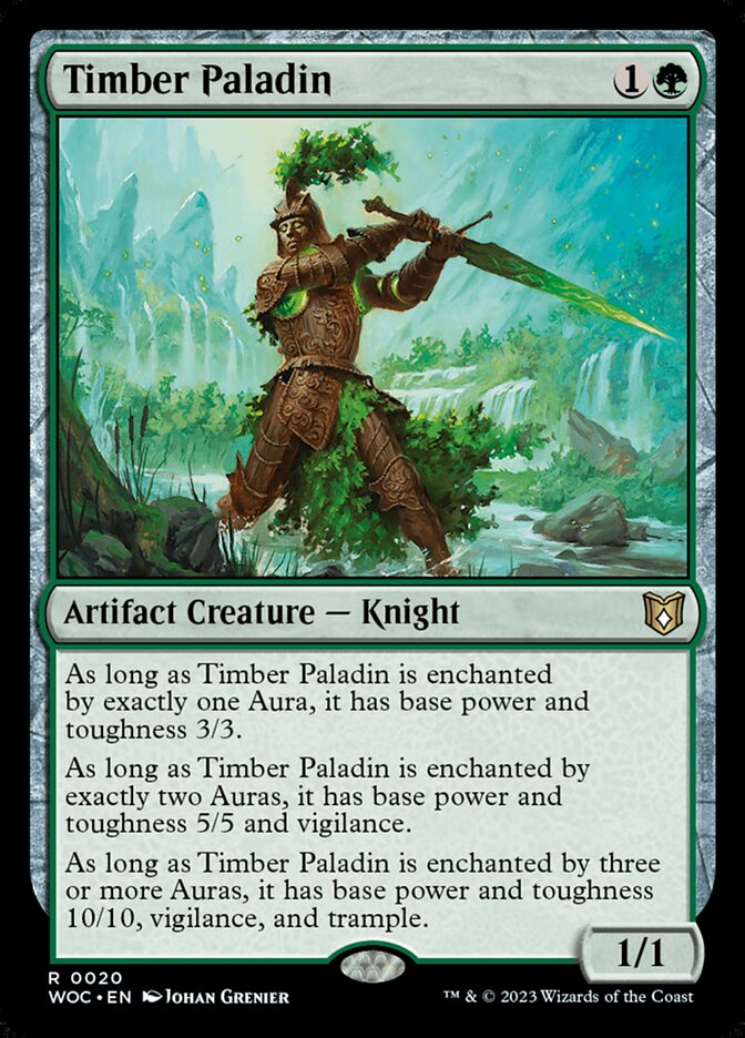 Timber Paladin, Wilds of Eldraine Commander · 0020