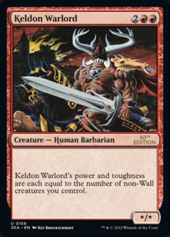 Keldon Warlord, 30th Anniversary Edition · 156/594