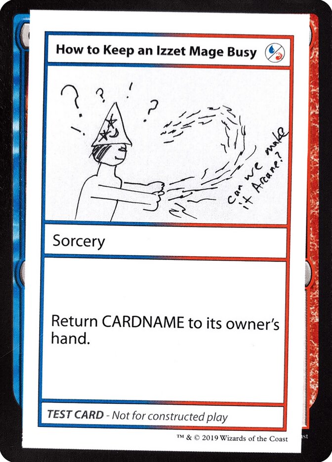 How to Keep an Izzet Mage Busy, Mystery Booster Playtest Cards 2021 · 093/121