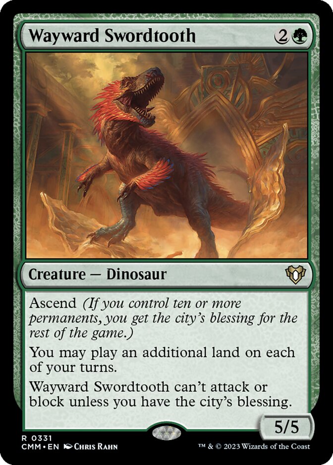 Wayward Swordtooth, Commander Masters · 0331
