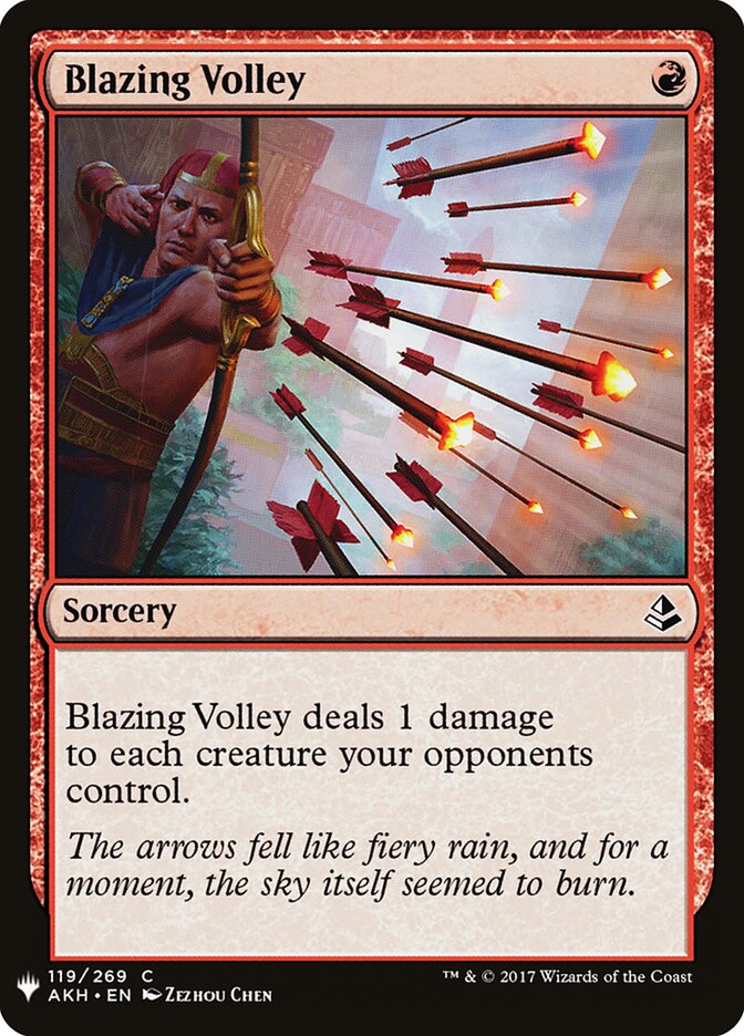 Blazing Volley, The List · akh-119