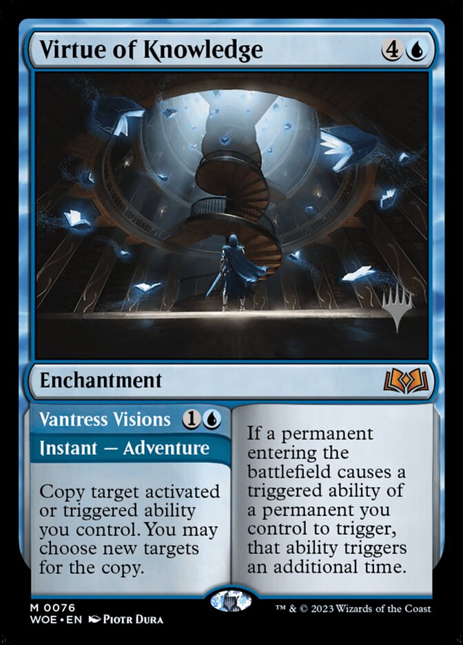Virtue of Knowledge // Vantress Visions, Wilds of Eldraine Promos · 0076