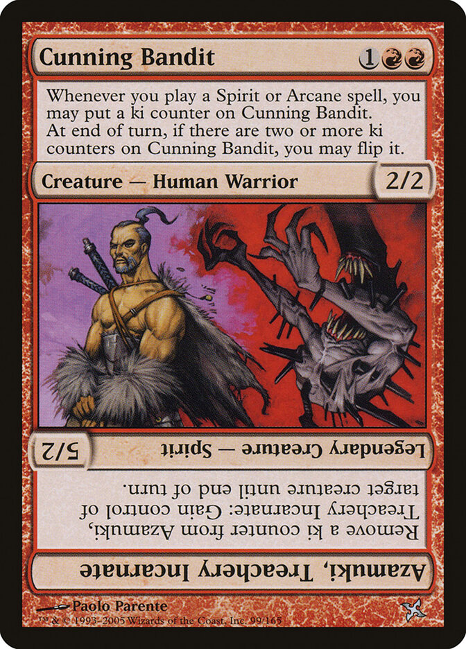 Cunning Bandit // Azamuki, Treachery Incarnate, Betrayers of Kamigawa · 99/165