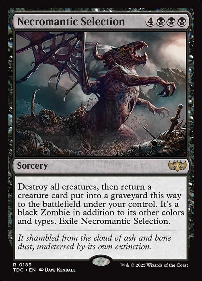 Necromantic Selection, Tarkir: Dragonstorm Commander · 0189