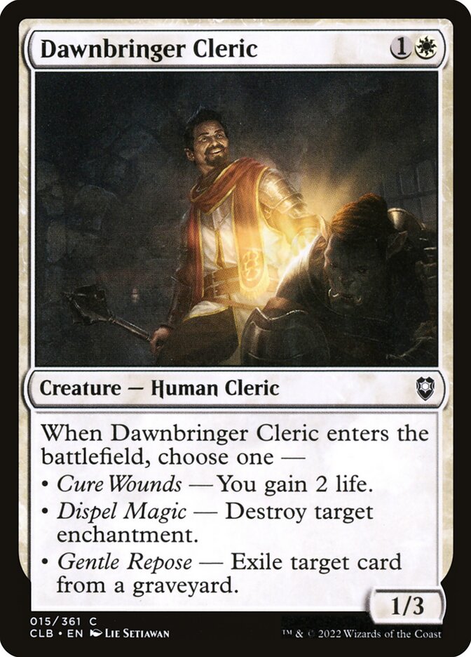 Dawnbringer Cleric, Commander Legends: Battle for Baldur's Gate · 015/361
