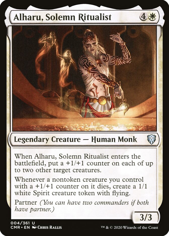 Alharu, Solemn Ritualist, Commander Legends · 004/361
