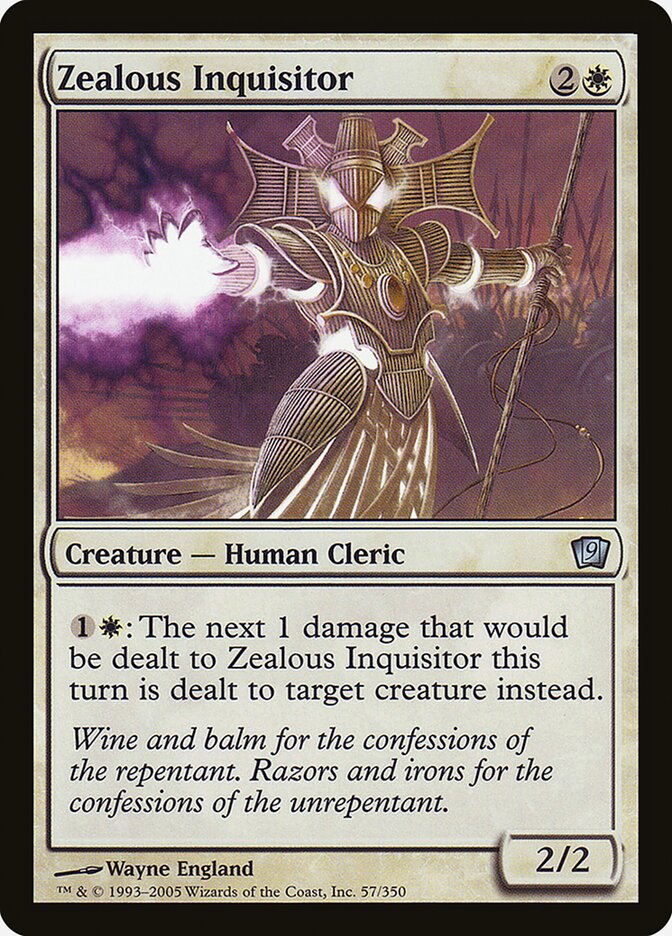 Zealous Inquisitor, Ninth Edition · 57-star