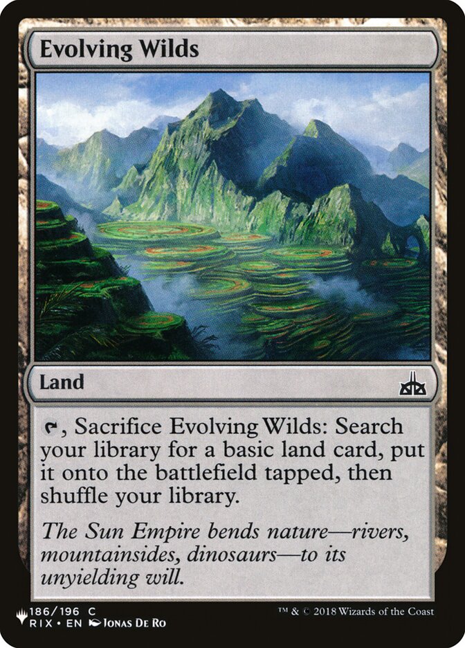 Evolving Wilds, The List · rix-186