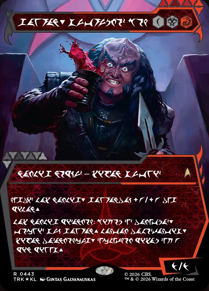Gowron, Eager for Battle, Star Trek · 0443