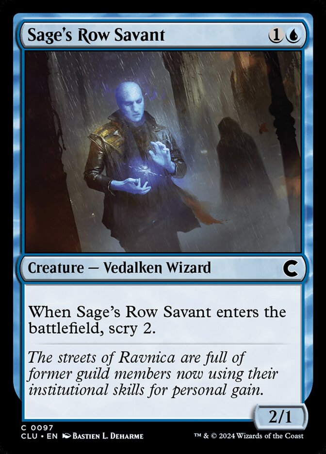 Sage's Row Savant, Ravnica: Clue Edition · 0097