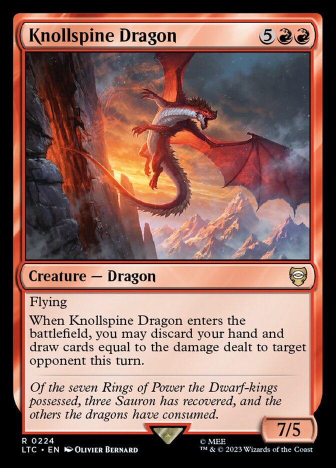 Knollspine Dragon, Tales of Middle-earth Commander · 0224