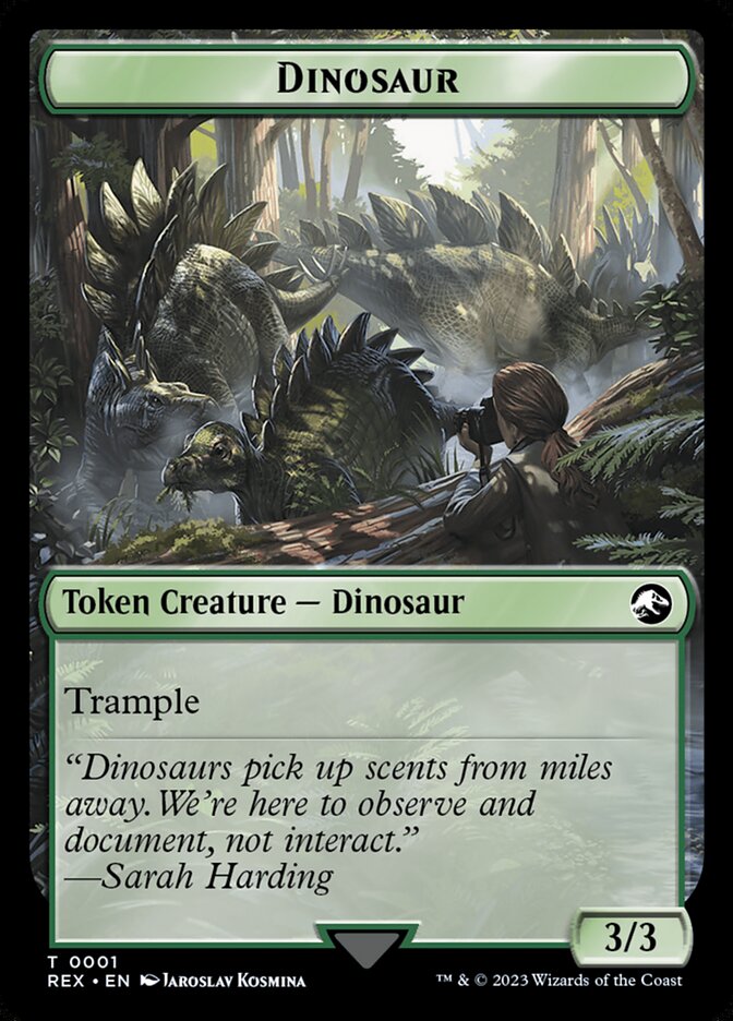 Dinosaur, Jurassic World Collection Tokens · 0001
