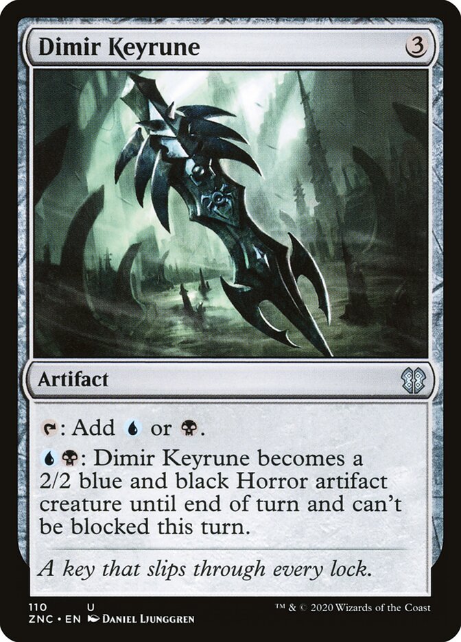 Dimir Keyrune, Zendikar Rising Commander · 110