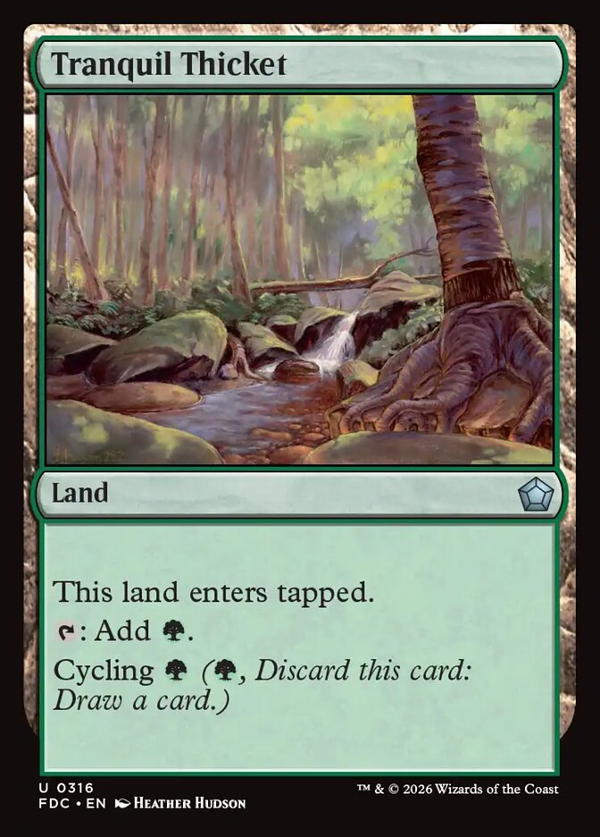 Tranquil Thicket, Foundations Commander · 0316