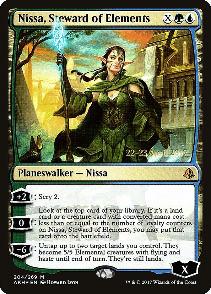 Nissa, Steward of Elements, Amonkhet Promos · 204/269