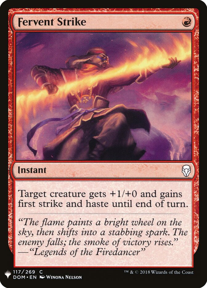 Fervent Strike, The List · dom-117