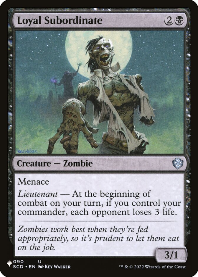 Loyal Subordinate, The List · scd-90