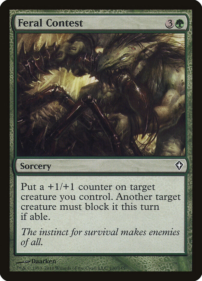 Feral Contest, Worldwake · 100/145