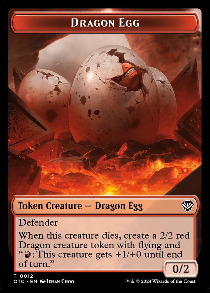 Dragon Egg, Outlaws of Thunder Junction Commander Tokens · 0012