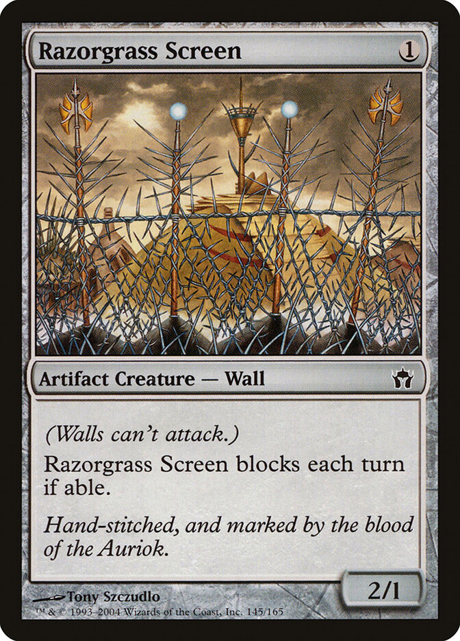 Razorgrass Screen, Fifth Dawn · 145/165