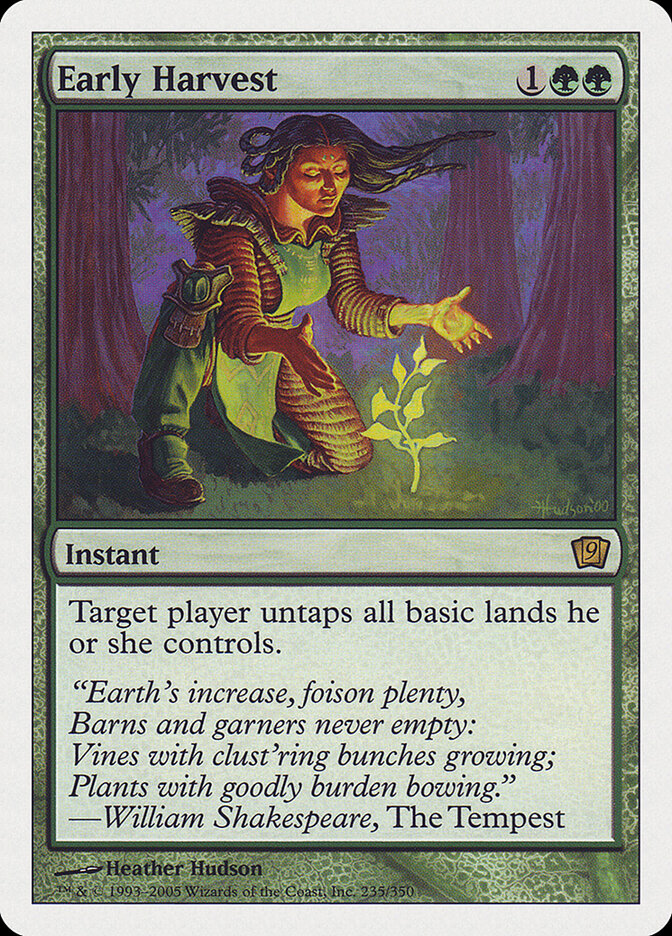 Early Harvest, Ninth Edition · 235/350