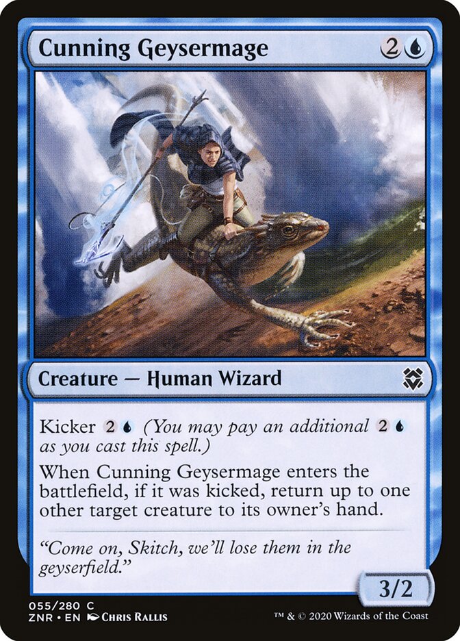 Cunning Geysermage, Zendikar Rising · 055/280